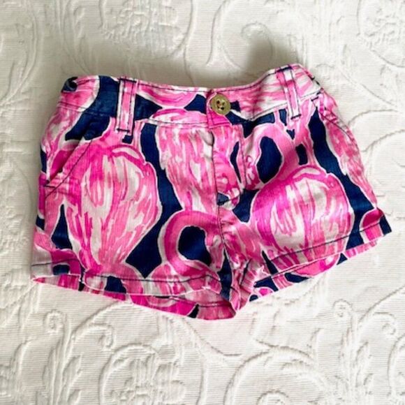Stylish Pink and Blue Kids Shorts - Picture 1 of 3